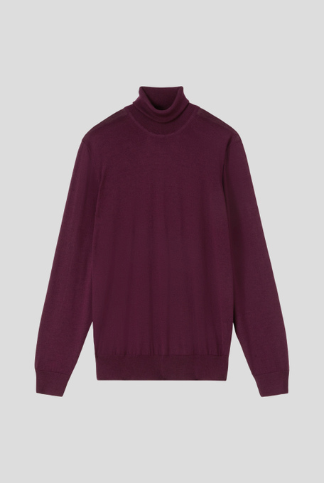 Maglia a collo alto basic in lana e seta - Abbigliamento | Pal Zileri shop online