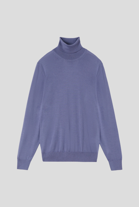 Maglia a collo alto basic in lana e seta - Abbigliamento | Pal Zileri shop online