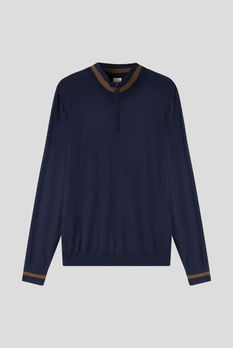 Maglia a mezzo collo in lana e seta - T-Shirts e Polo | Pal Zileri shop online
