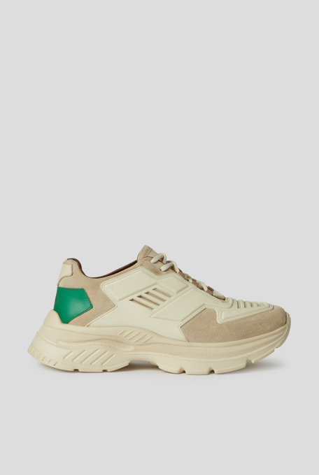 Leather trainers with chunky sole - Footwear | Pal Zileri shop online