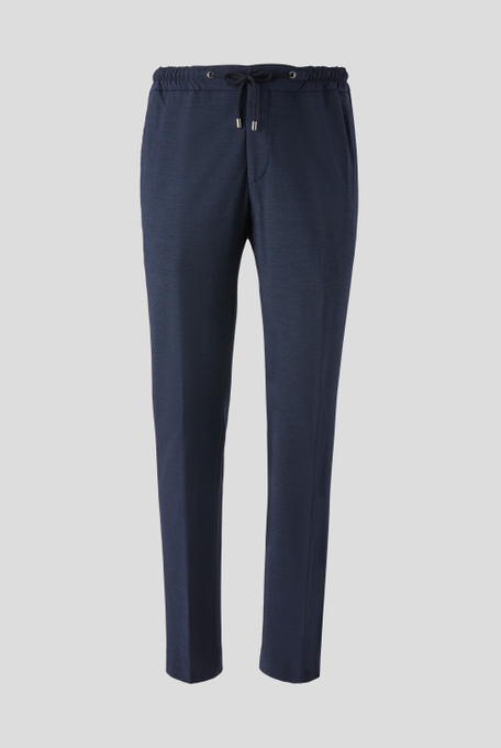 Slim fit trousers with waisted coulisse - Casual trousers | Pal Zileri shop online