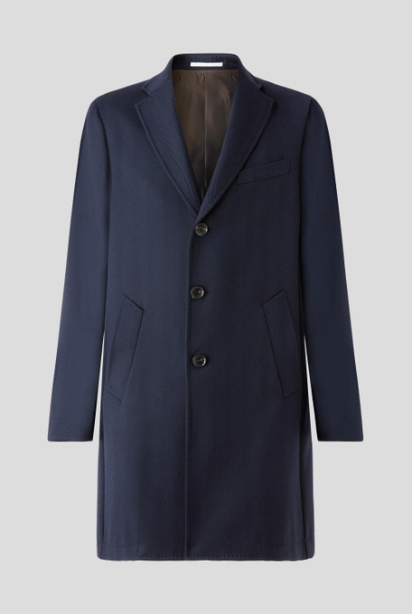 Herringbone coat in technical wool - Outerwear | Pal Zileri shop online