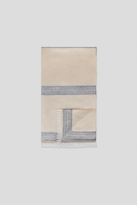 Striped scarf in linen, modal and silk - Highlights | Pal Zileri shop online