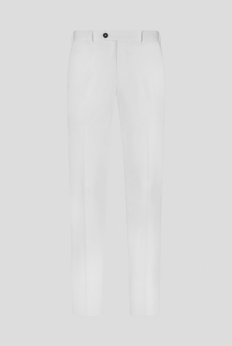 Pantaloni con pince frontale singola in cotone stretch - Pantaloni | Pal Zileri shop online