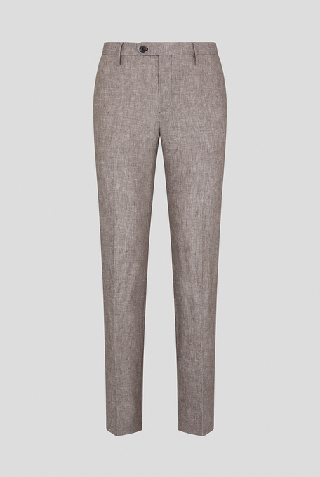 Chino trousers an ultra-light linen - Trousers | Pal Zileri shop online