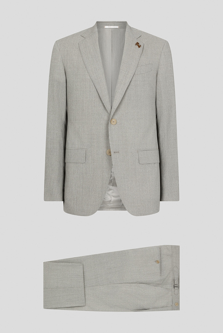 Three-piece suit from the Tailored line in wool and silk with micro patterns - Suits | Pal Zileri shop online