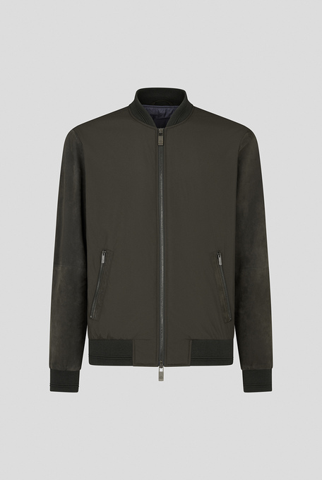 Varsity jacket  in nylon con maniche  in suede - SALE - Clothing | Pal Zileri shop online