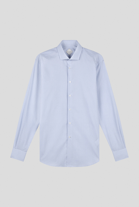 Printed cotton shirt with spread collar and standard cuffs - Shirts | Pal Zileri shop online