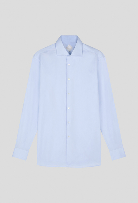 Pure cotton shirt with spread collar and double cuff fastening - Shirts | Pal Zileri shop online