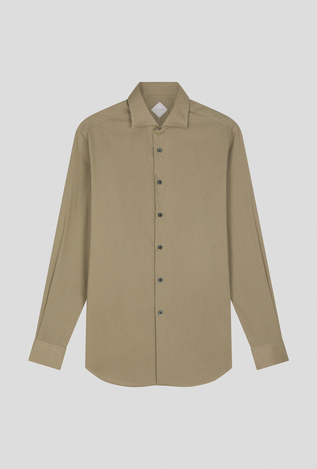 Lyocell and cotton shirt with spread collar and standard cuffs - Shirts | Pal Zileri shop online