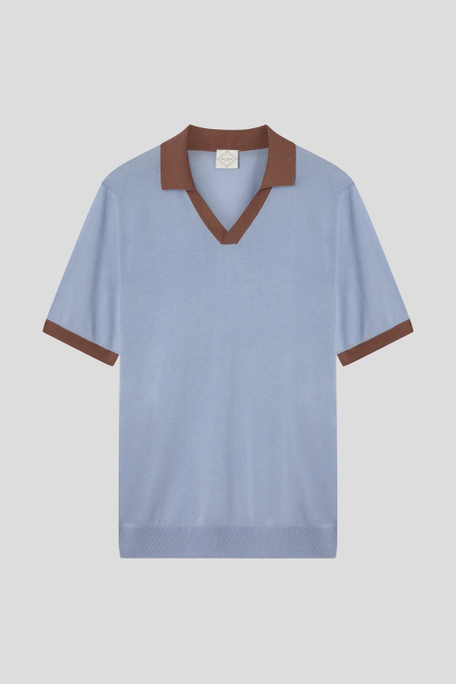 Short-sleeved polo in lyocell and cotton - T-Shirts and Polo | Pal Zileri shop online