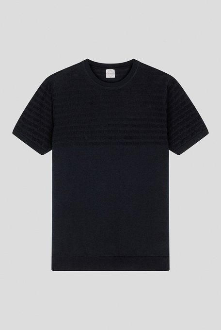 T-shirt in maglia di puro cotone con lavorazione 3D - The Urban Casual | Pal Zileri shop online