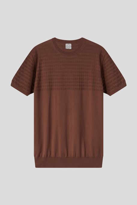 T-shirt in maglia di puro cotone con lavorazione 3D - T-Shirt e Polo | Pal Zileri shop online