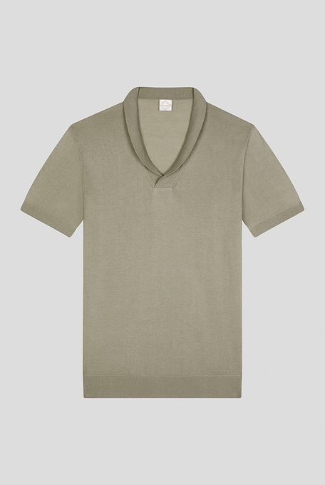 Short-sleeved cotton and silk sweater - T-Shirts and Polo | Pal Zileri shop online