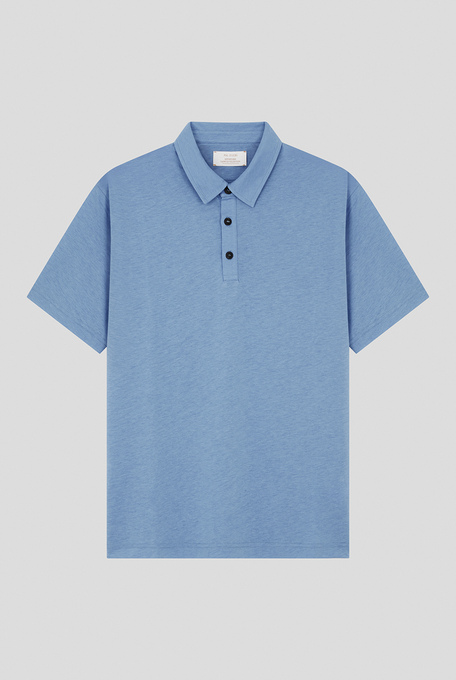 Ultra light short-sleeved polo shirt in lyocell and cotton - T-Shirts and Polo | Pal Zileri shop online