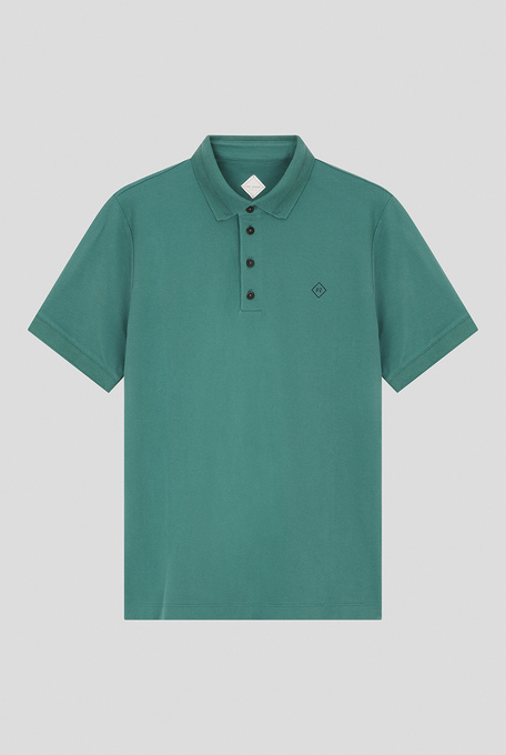 Short-sleeved polo shirt in stretch cotton piqué - T-Shirts and Polo | Pal Zileri shop online