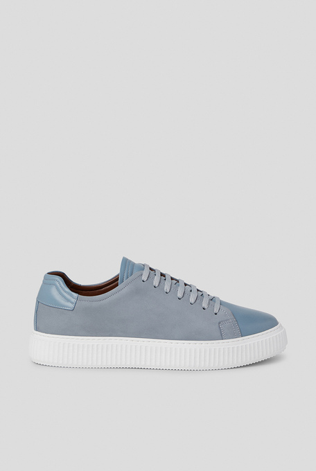 Leather and nubuck sneakers with rubber sole - Shoes | Pal Zileri shop online