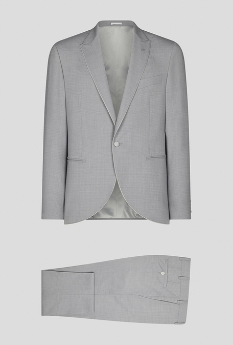 Two-piece suit from the line Cerimonia in stretch wool with three-dimensional processing - Suits | Pal Zileri shop online