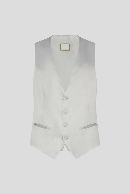 Satin waistcoat from the line Cerimonia with three-button fastening covered in fabric - A special occasion | Pal Zileri shop online
