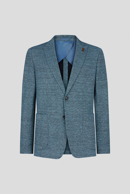 Blazer in maglia della linea Baron in cotone e lino - Abiti e giacche | Pal Zileri shop online