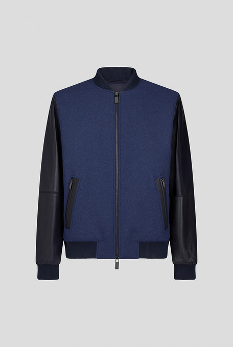 Varsity Jacket in wool and leather - Outerwear | Pal Zileri shop online