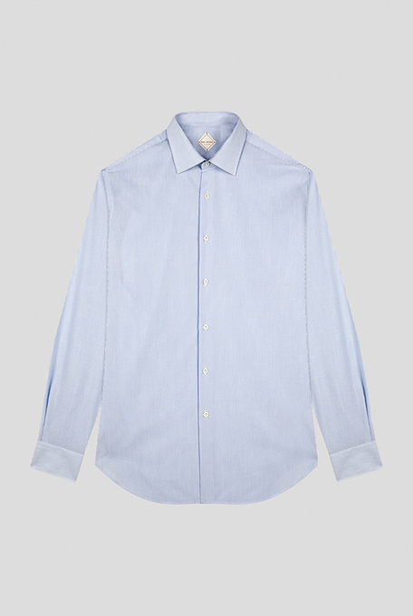 Sky blue wrinkle free shirt with standard collar - Top | Pal Zileri shop online