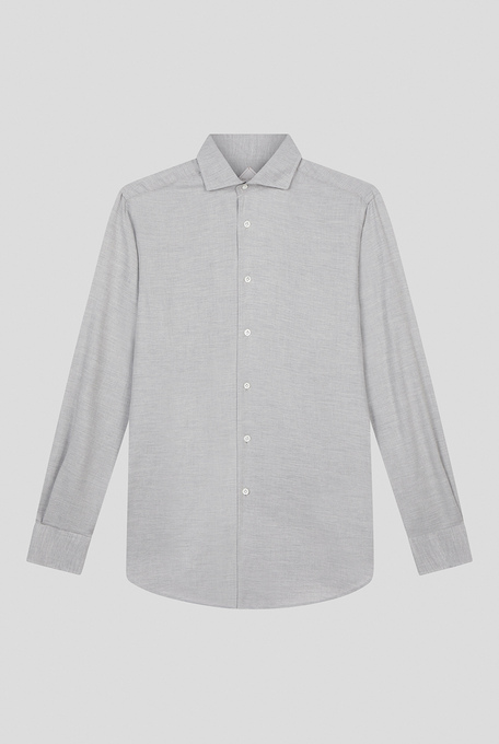 One-piece collar shirt in cotton and cashmere - Winter Archive | Pal Zileri shop online