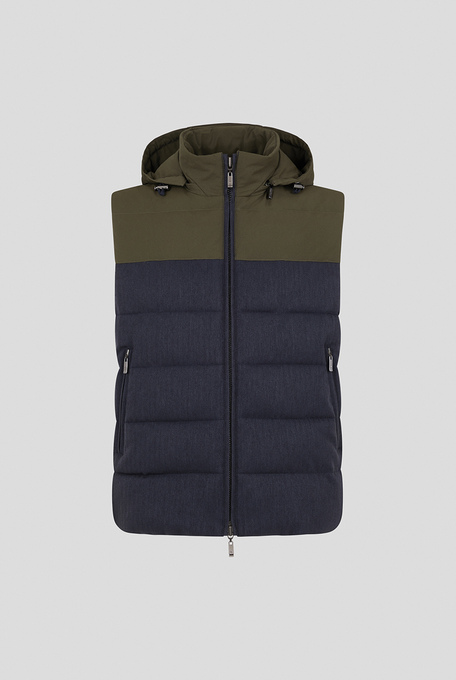 Color block down vest with hood - Casual Jackets | Pal Zileri shop online