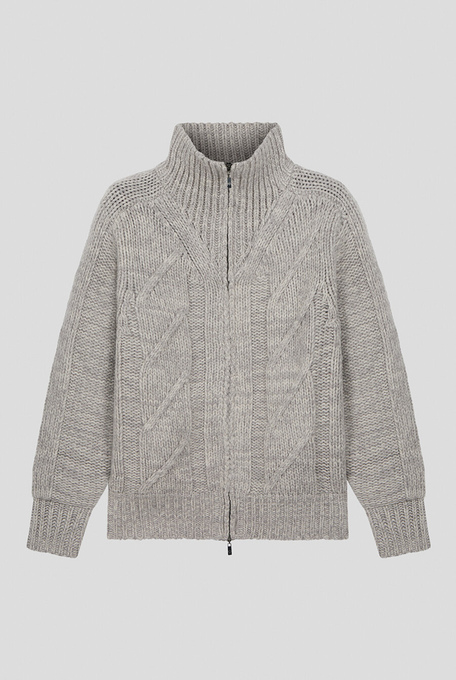 Zipped cardigan in wool - Knitwear | Pal Zileri shop online