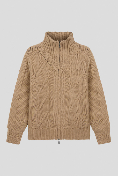 Cardigan in lana con zip - Knitwear | Pal Zileri shop online
