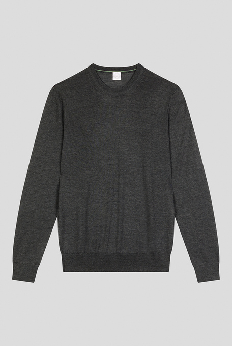 Maglia girocollo sottile in lana e seta - Pullover | Pal Zileri shop online