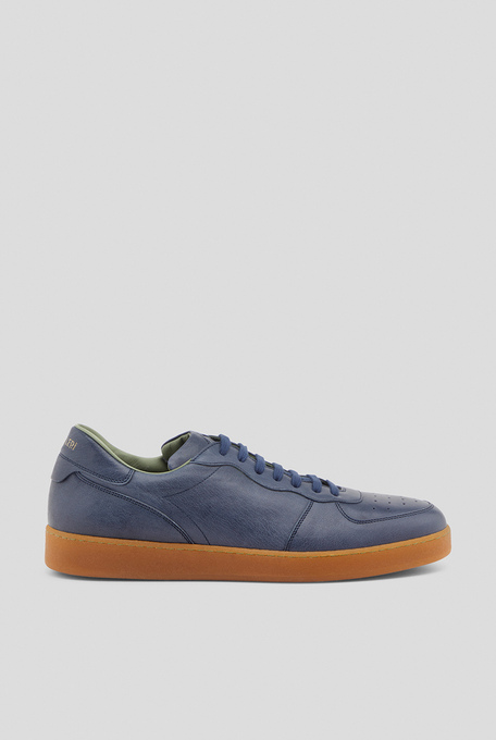 Trainers with laces in blue - Footwear | Pal Zileri shop online