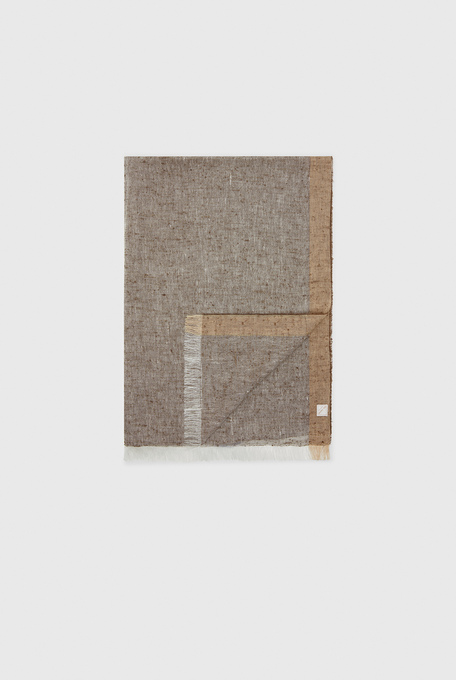 Sciarpa in lino e seta con piping a contrasto - Tessili | Pal Zileri shop online