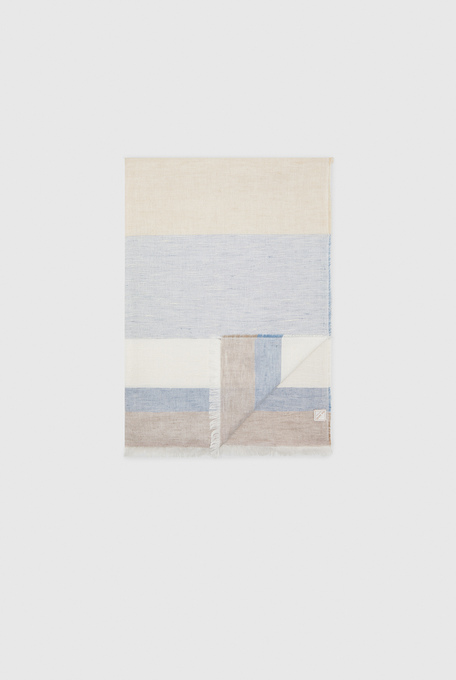 Scarf in modal, linen and silk multicolor - Scarves | Pal Zileri shop online