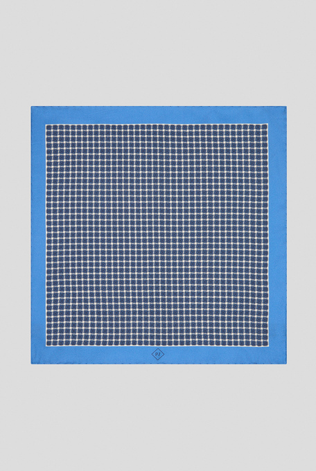Printed silk pocket square with contrasting finishes - Pocket Squares | Pal Zileri shop online