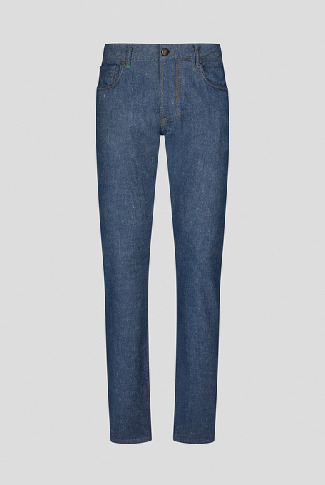 5 pocket denim linen effect - Trousers | Pal Zileri shop online