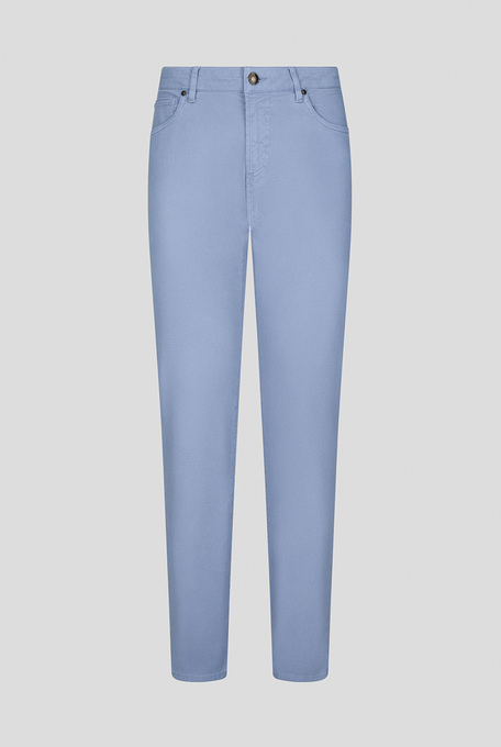 5 pocket trousers in stretch cotton garment dyed - Trousers | Pal Zileri shop online