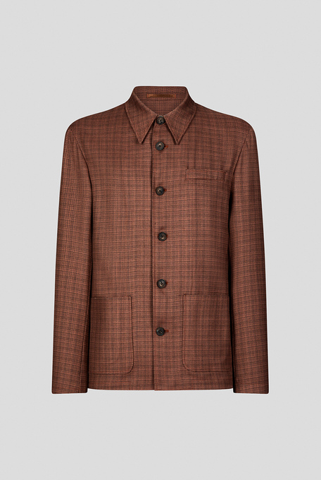 Shirt jacket with micro check motif - Blazers | Pal Zileri shop online
