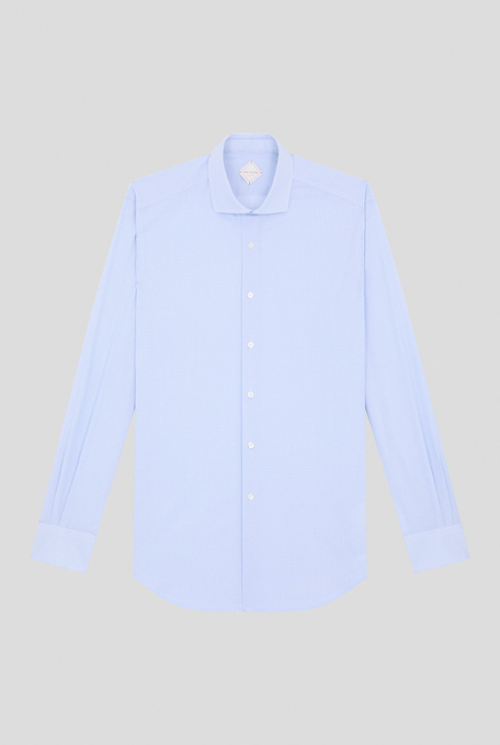 Shirt with neck Torino in light blue - Shirts | Pal Zileri shop online