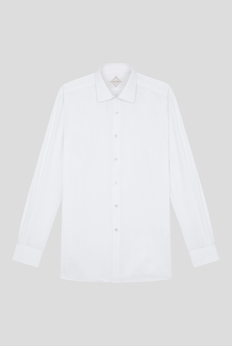 Shirt in cotton with neck Milano in light blue | Pal Zileri shop online