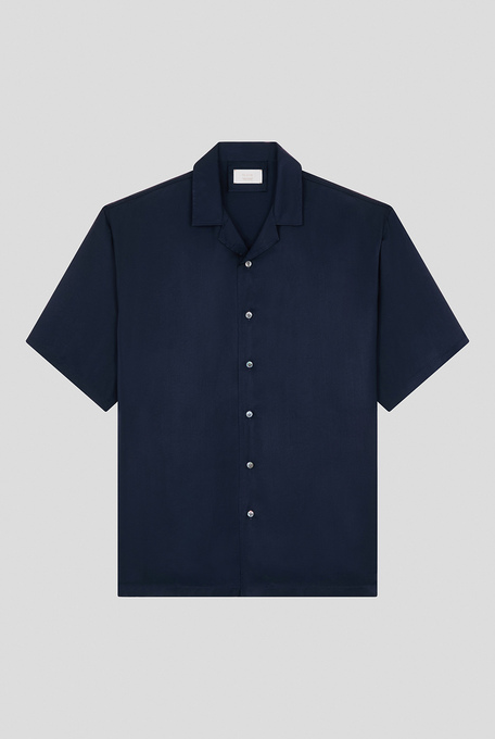 Blue navy bowling shirt - Shirts | Pal Zileri shop online