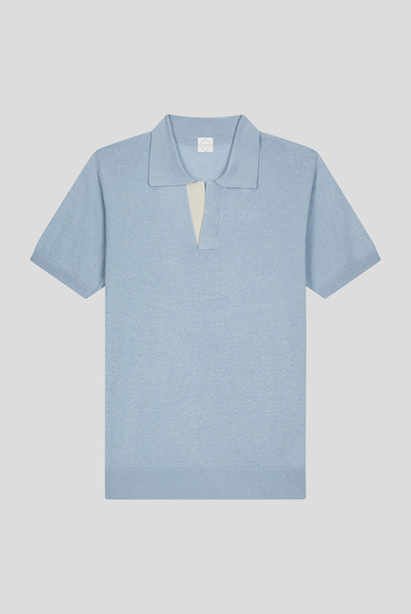 Knitted Polo in linen and silk - Top | Pal Zileri shop online