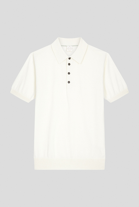 Knitted polo in silk and cotton - T-Shirts and Polo | Pal Zileri shop online