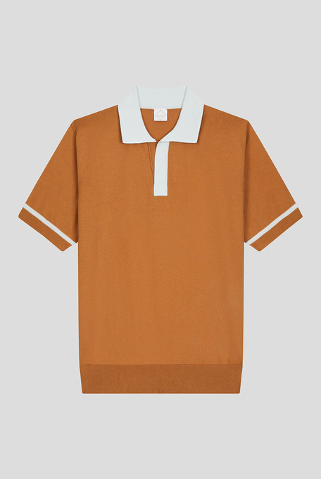 Polo in maglia con dettagli a contrasto - Top | Pal Zileri shop online