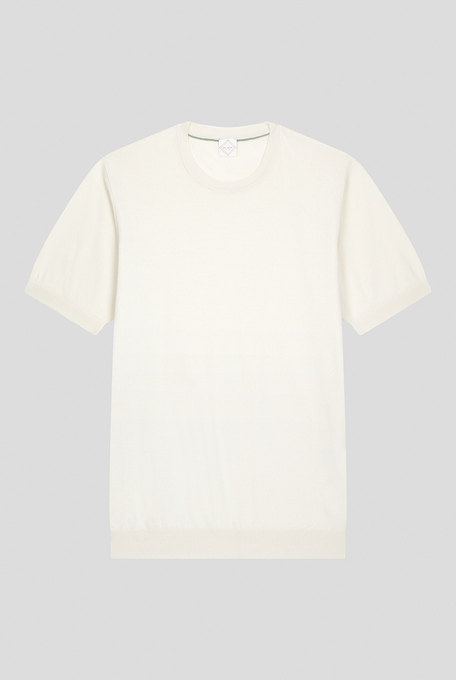 Round neck knit in pure cotton - T-shirts | Pal Zileri shop online