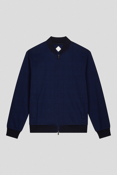 Felpa in cotone jacquard - Knitwear | Pal Zileri shop online