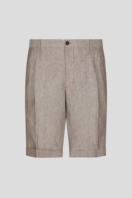 Bermuda shorts in linen - Formal trousers | Pal Zileri shop online