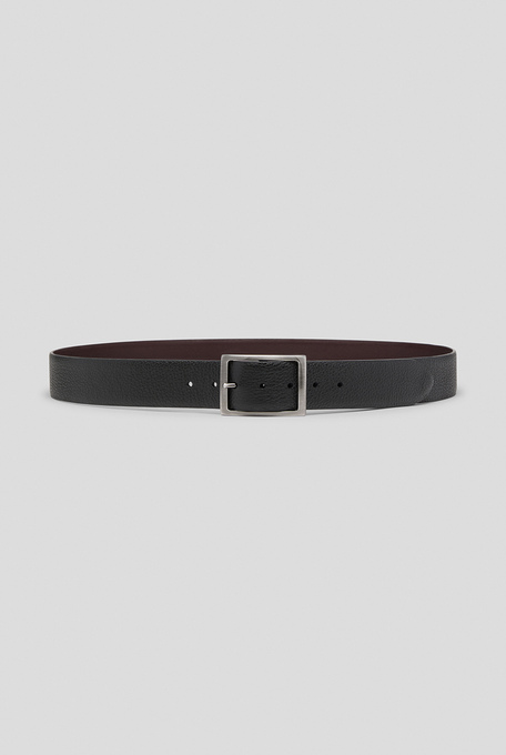 Leather belt with gunmetal buckle - Leather Goods | Pal Zileri shop online