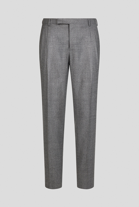 Double pleat trousers in stretch wool - Formal trousers | Pal Zileri shop online