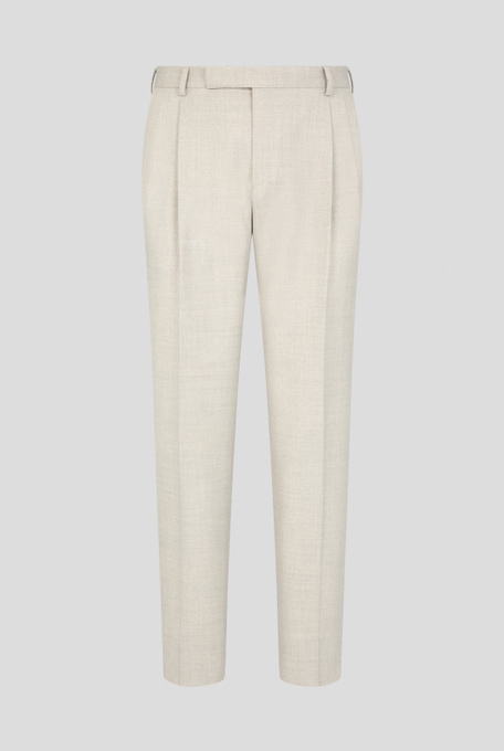Pantaloni in flanella di lana melange | Pal Zileri shop online